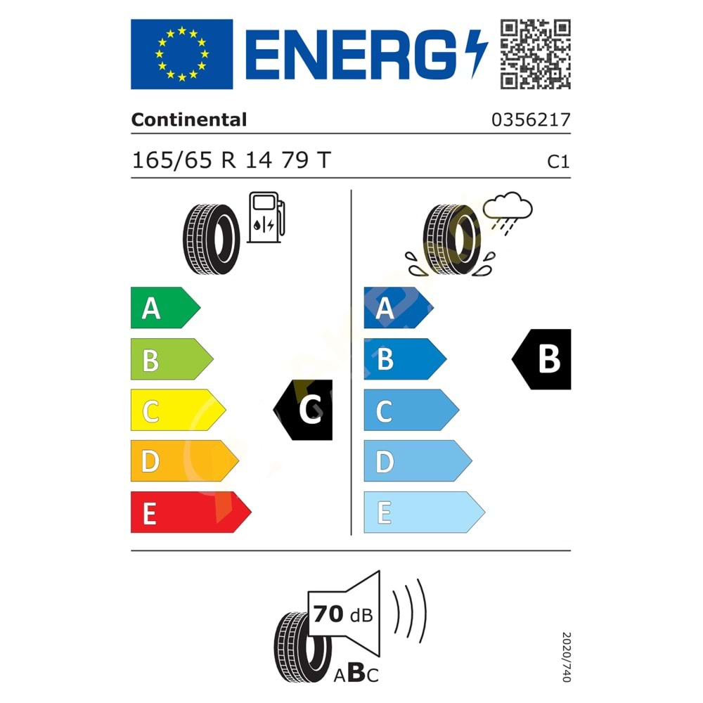 165/65/14 79T CEC 5 CONTİNENTAL