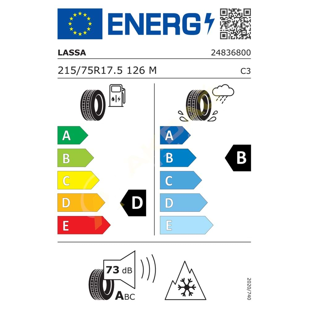 215/75/17,5 MAXİWAYS 110D 126/124M 12PR (KIŞ-ÇEKER) LASSA