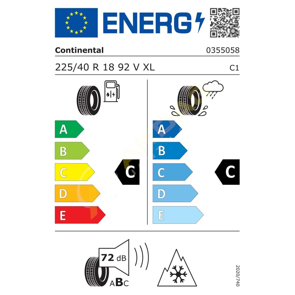 225/40/18 92V XL TS 860S SSR*(RFT) KIŞ CONTİNENTAL