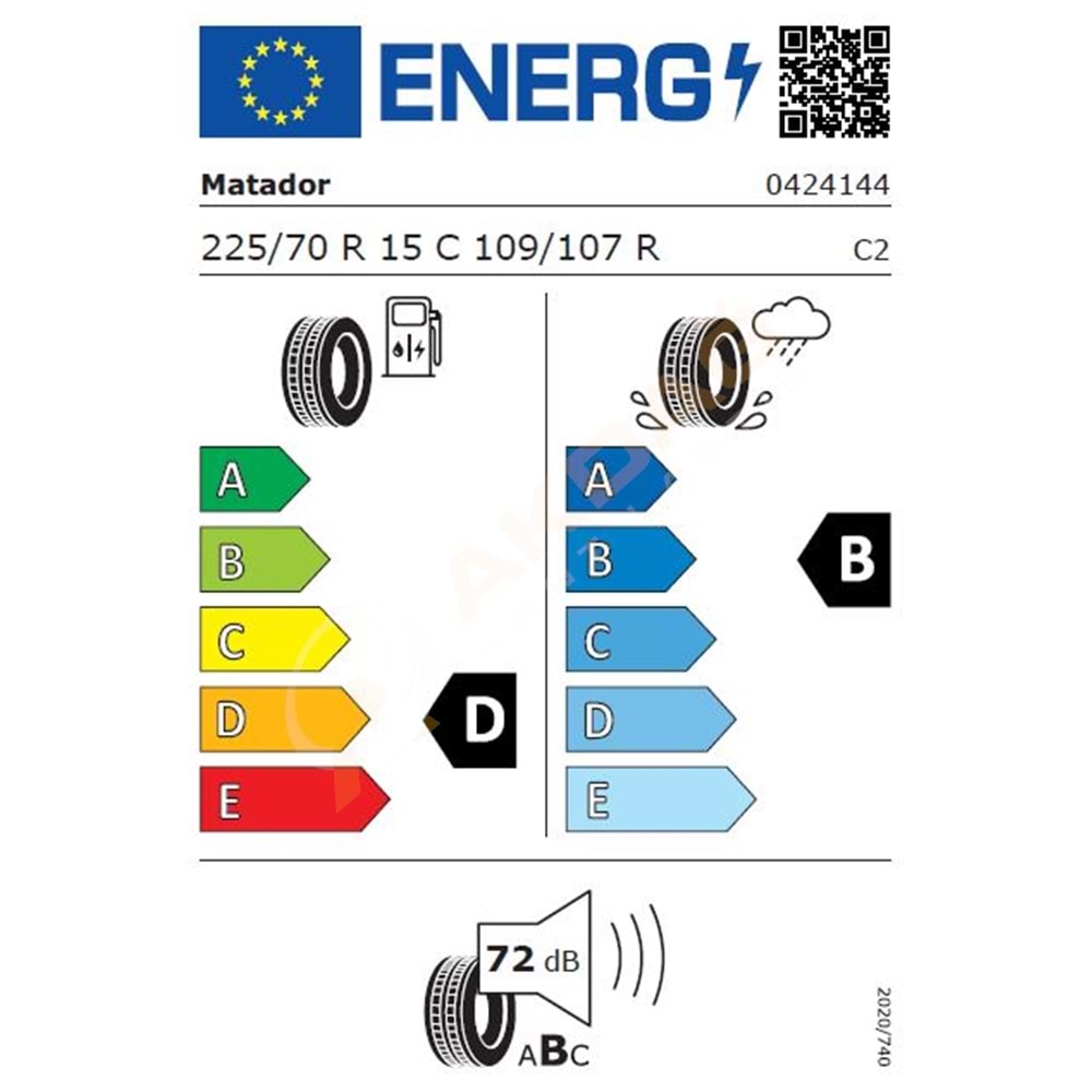 225/70/15C MPS300 109/107R 6PR MATADOR