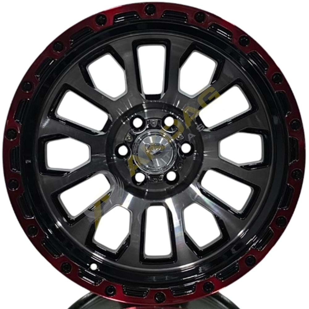 18X9,5 JANT BK 3S185 6X114,3 ET-10 66,1 RED KAMPANYA