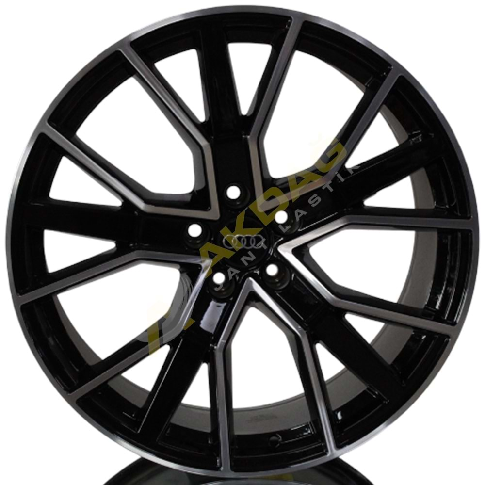 22X9.5 JANT BK 5131 5X112 ET28 66.6 BLACK MACHİNED