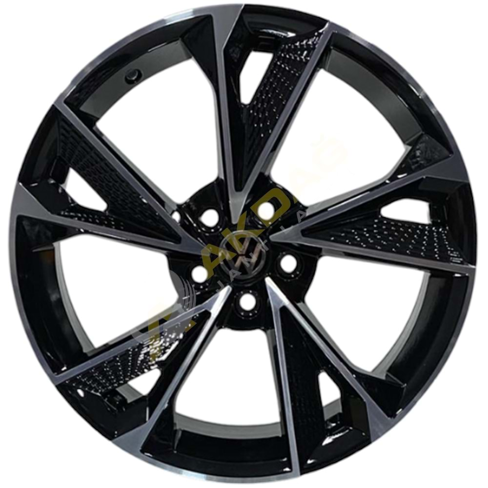 17X7,5 JANT DY 807 5X98 ET35 58,1 BLACK DİAMOND