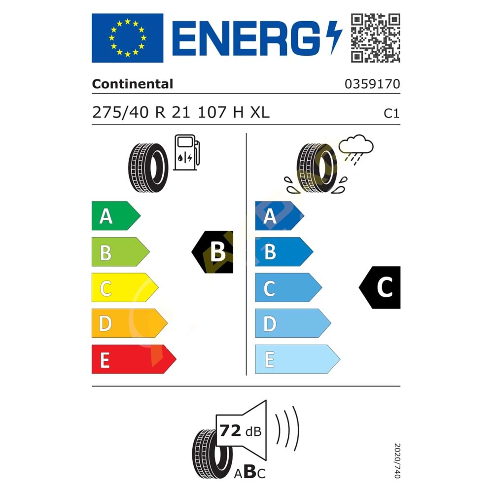 275/40/21 107H XL FR CC RX EV CONTİNENTAL