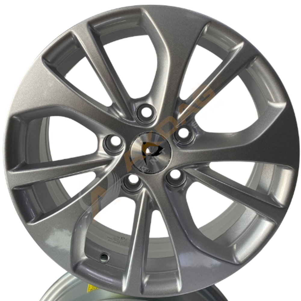 15X6 JANT BK 5957 5X108 ET40 60.1 SILVER