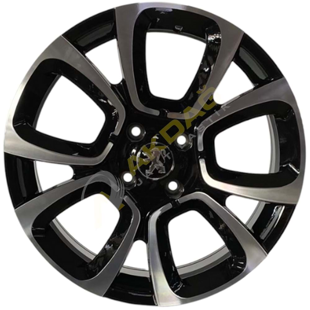 17X7.0 JANT BK 5850 4X108 ET25 65.1 BLACK MACHİNED