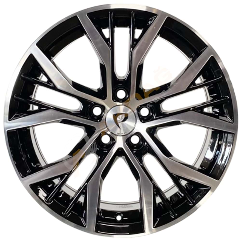 16X7 JANT BK 713 5X100 ET35 57,1 BLACK MACHINED