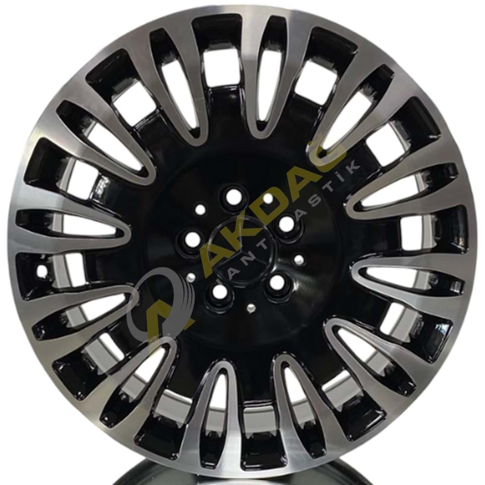 18X8,0 JANT F 7727 5X112 ET45 66,6 BLACK DİAMOND