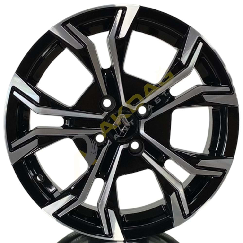 16X6,5 JANT STW 618 4X100 ET35 67,1 BLACK DİAMOND