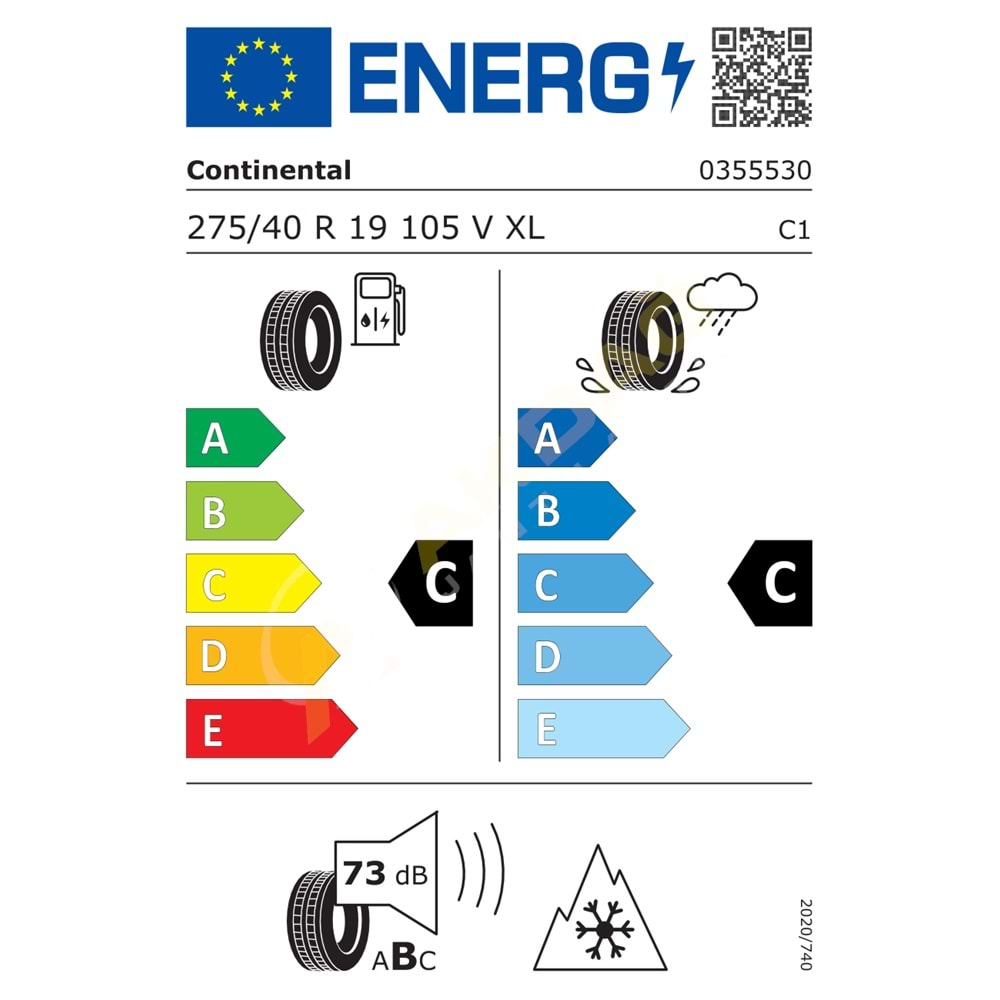 275/40/19 105V XL TS860S SSR (RFT) KIŞ CONTİNENTAL