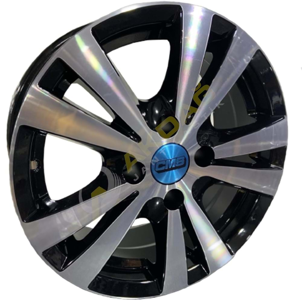 15X6,5 JANT CMS 603 4X108 ET15 65,1 BLACK GLOSS DİAMOND