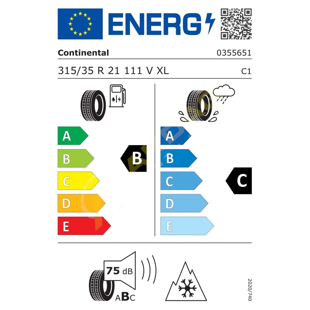 315/35/21 111V XL FR TS860S KIŞ CONTİNENTAL