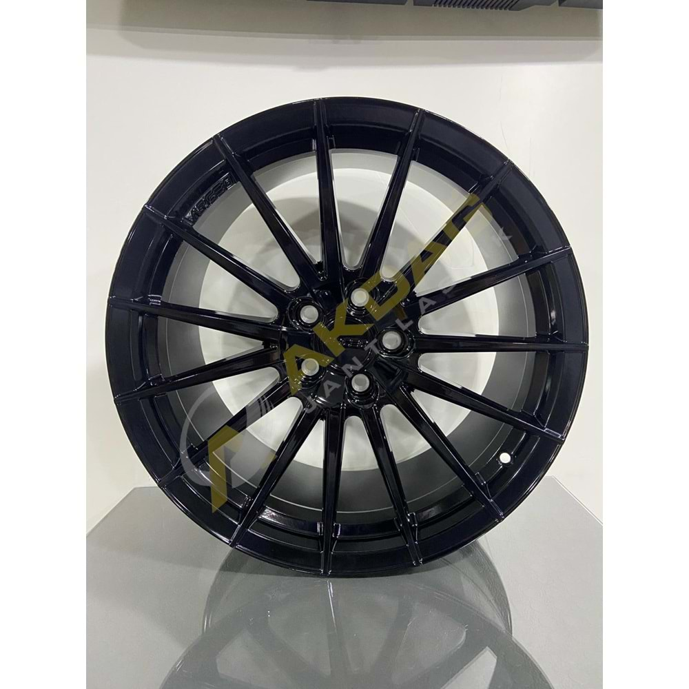 19X9,5 JANT ARC S1012 5X112 ET42 73,1 BLACK GLOSSY LİSBON