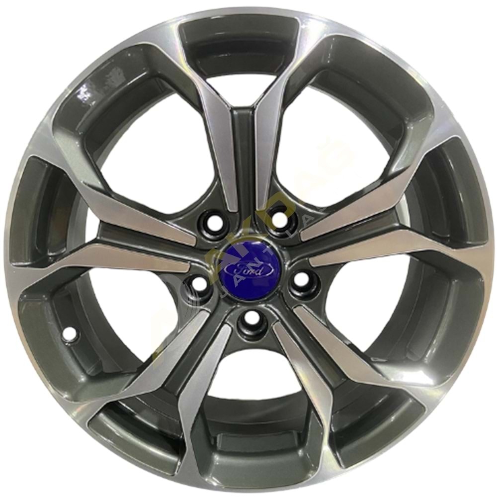 16X6,5 JANT KM DY 1576 5X108 ET40 63,4 GUN METAL DİAMOND