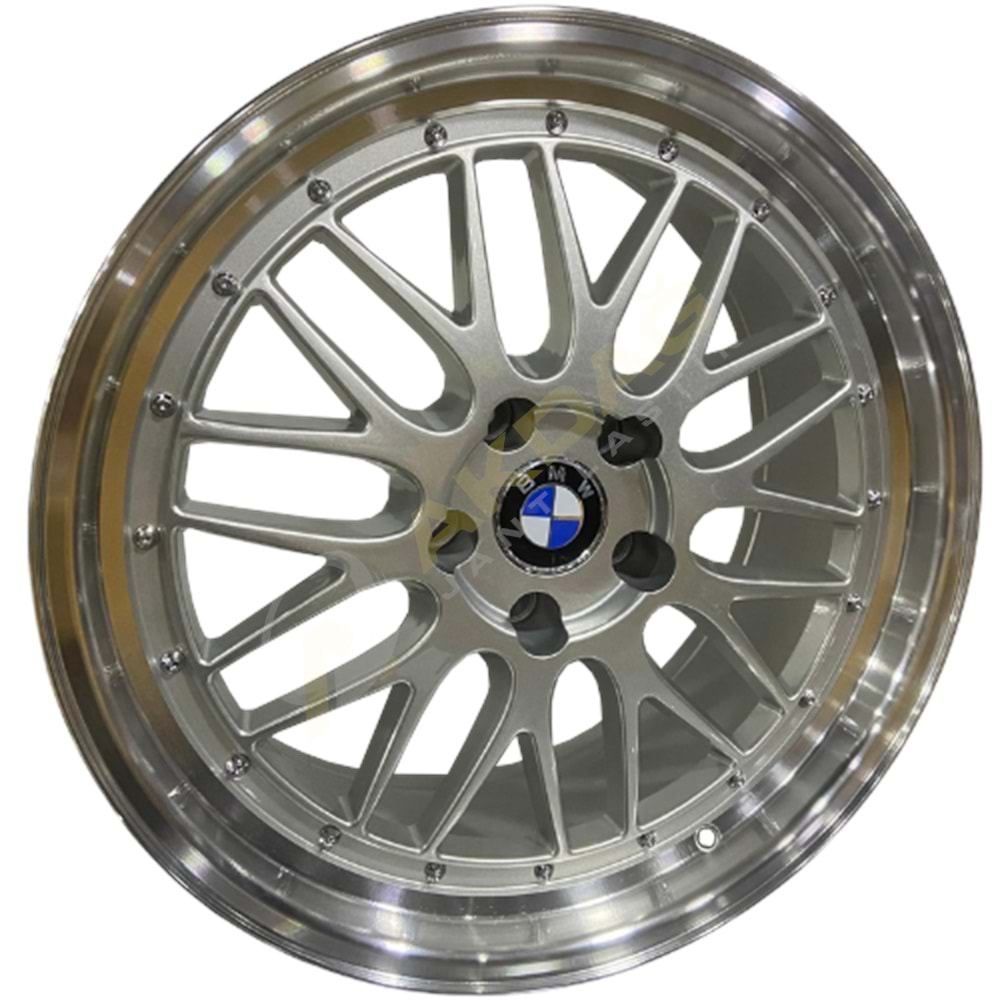 19X8,5 JANT BK 848 5X120 ET35 72,56 SİLVER LİP MACHİNED BBS LM