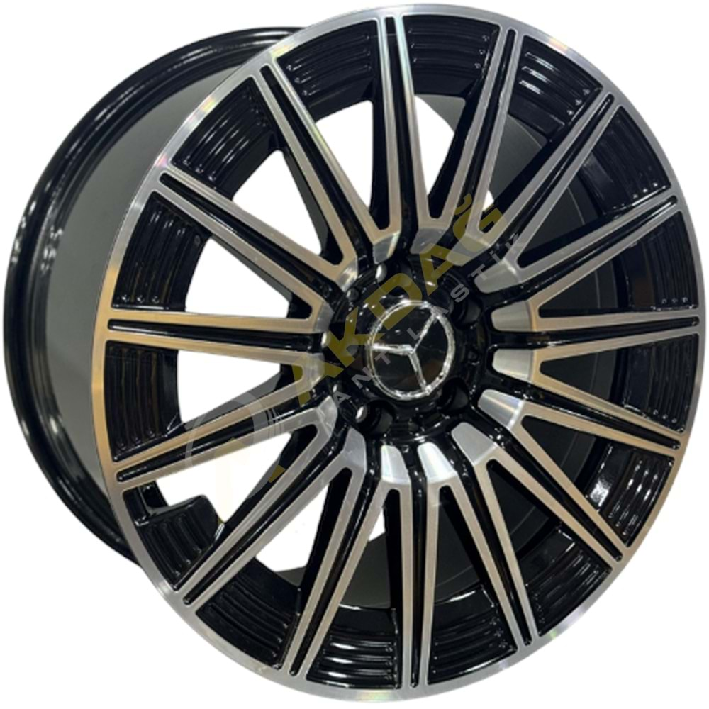 18X8,0 JANT KM DY 1468 5X112 ET43 66,6 BLACK DİAMOND