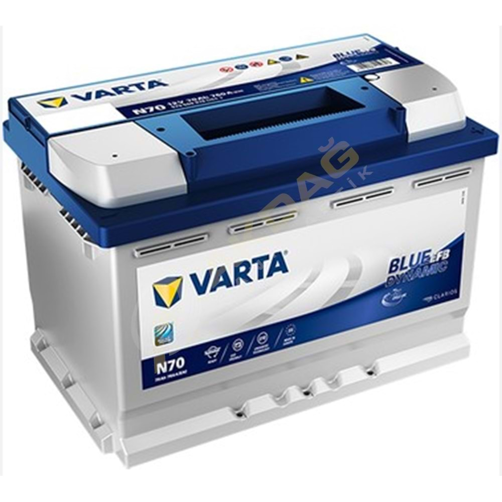 12V 80Ah Varta Akü Blue Dynamic N80 EFB Start-Stop