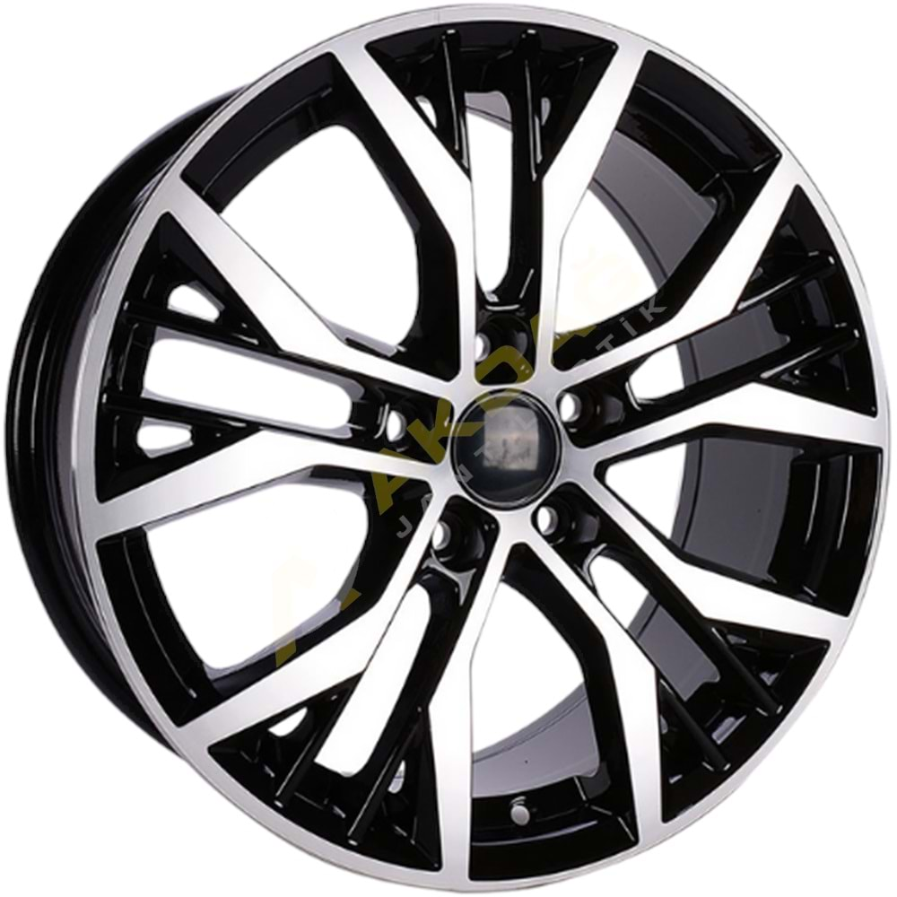 16X7 JANT BK 713 5X112 ET45 57,1 BLACK MACHINED