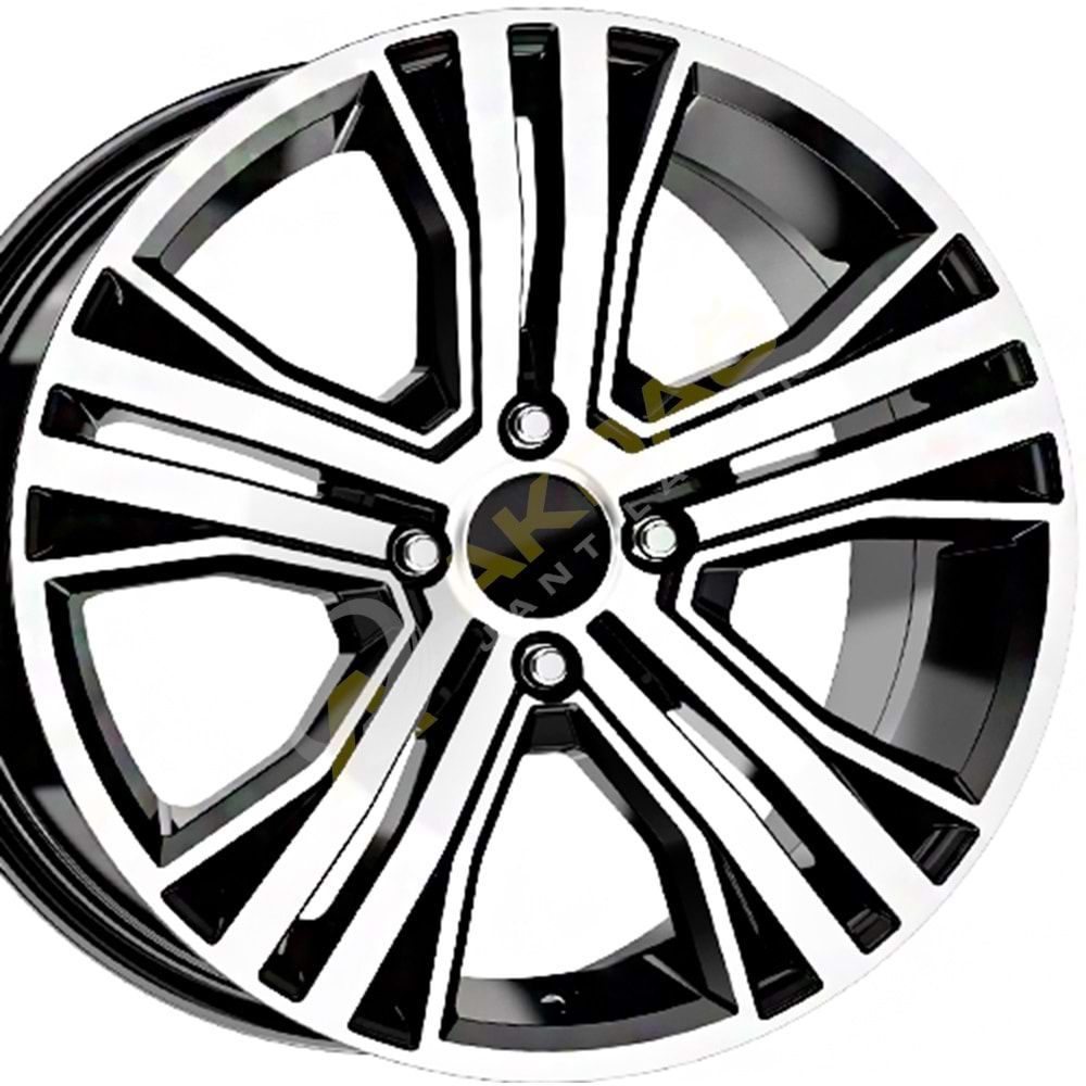 16X6,5 JANT KM 1616 5X114,3 ET40-66,1 BLACK DIAMOND