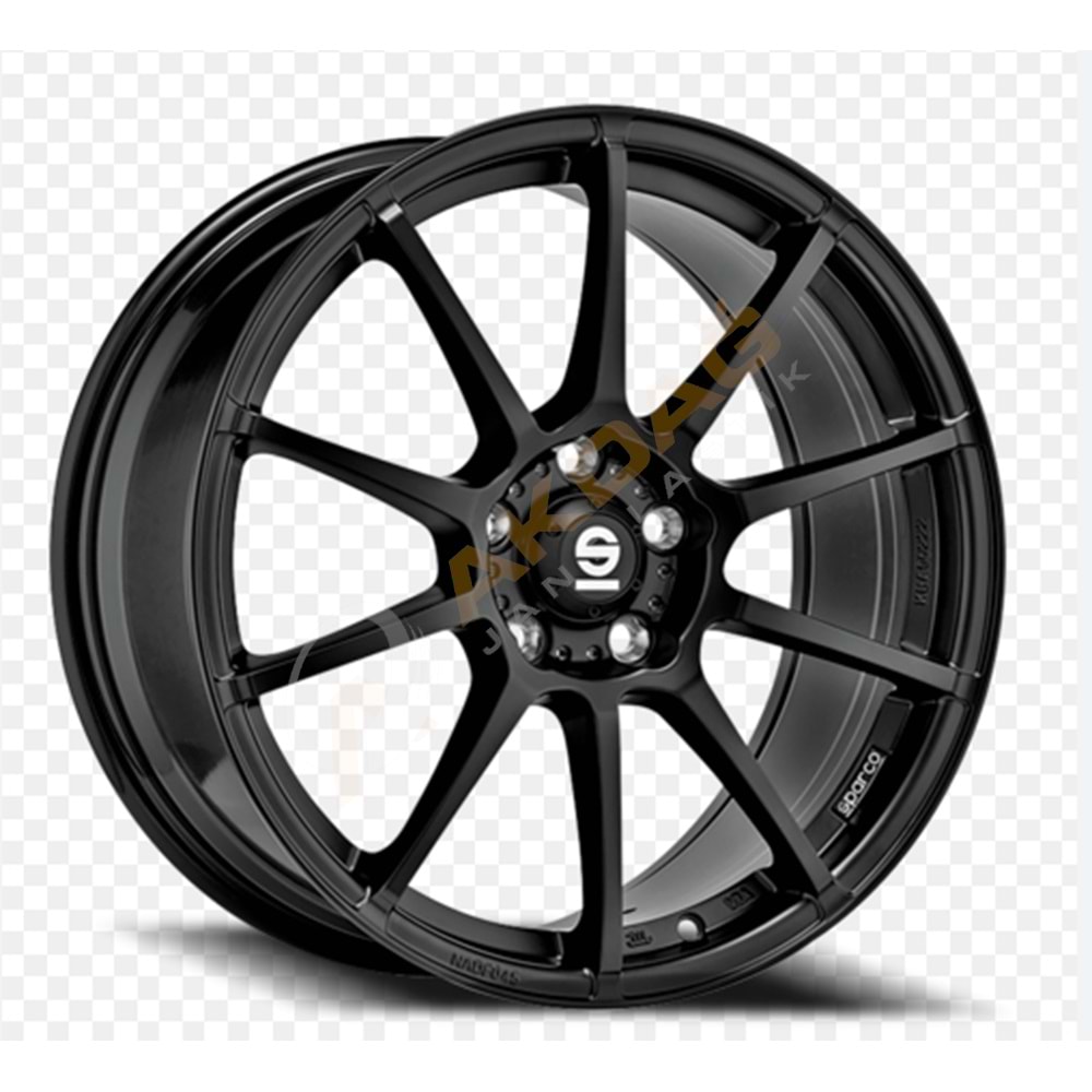 18X8,0 JANT SONİC 1042 5X112 ET45 73,1 MATT BLACK SPARCO