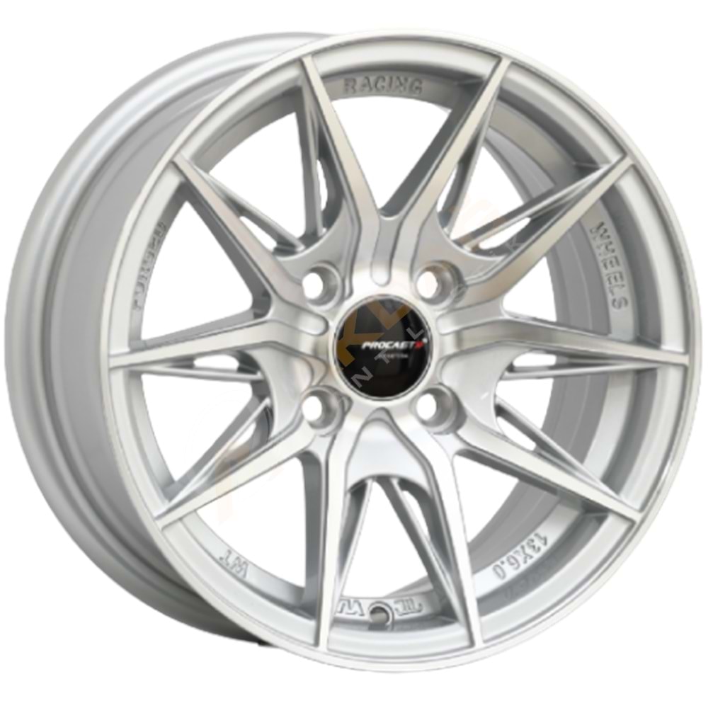 13X6 JANT PRO 35442 4X100 ET25 73,1 SİLVER MACHİNED