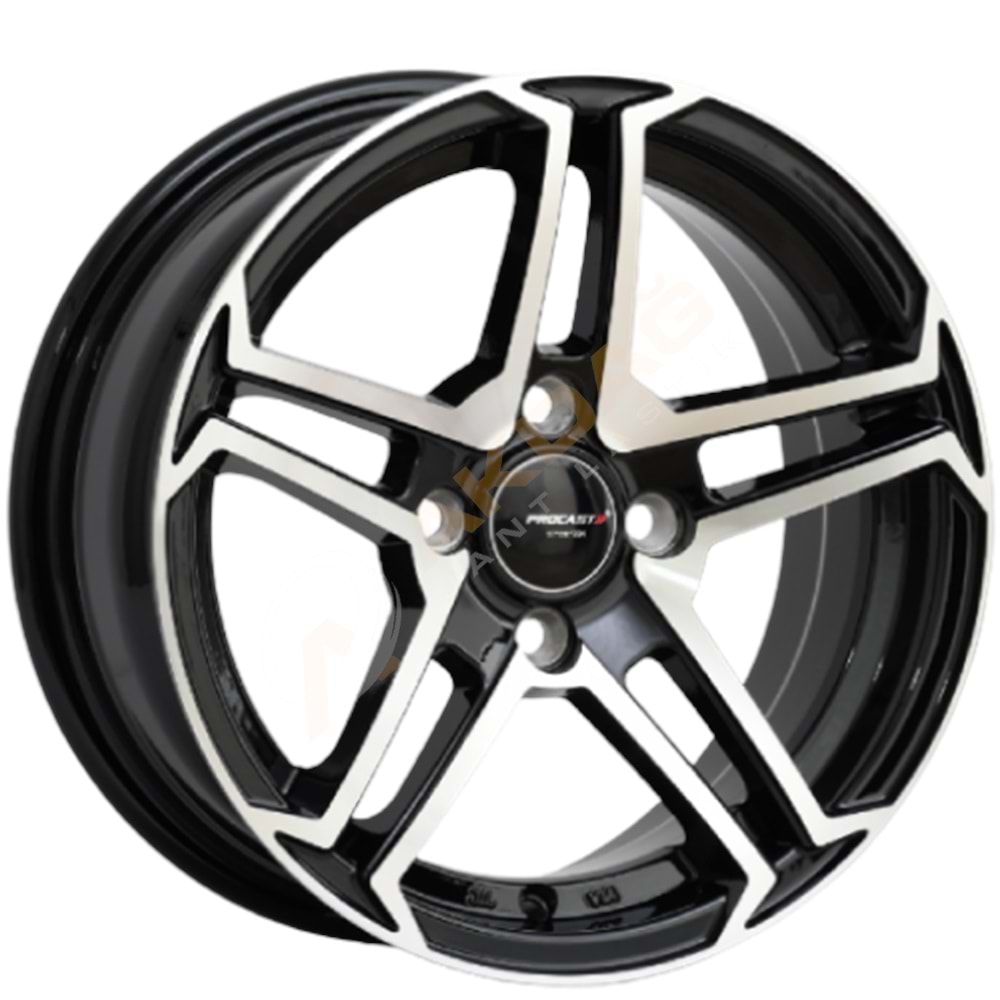 14X6 JANT PRO 45232 4X100 ET32-73,1 BLACK MACHİNED