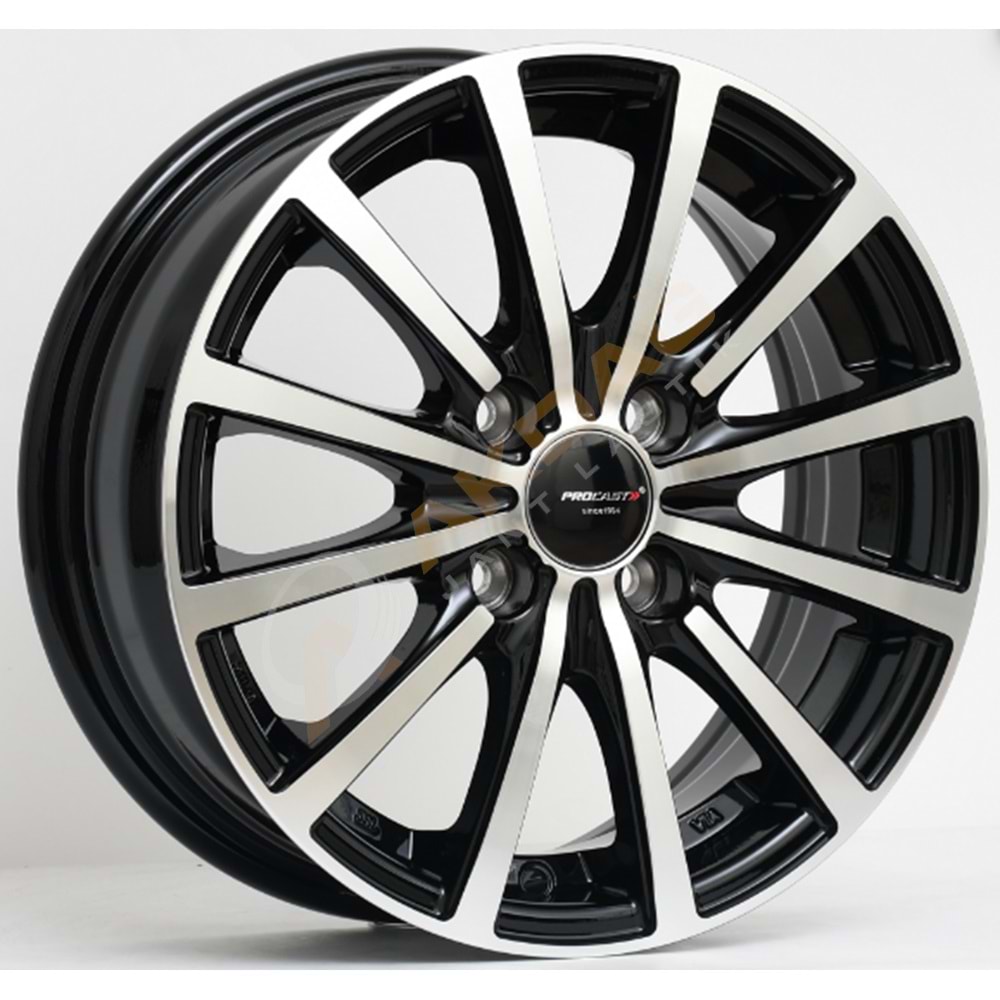 14X5,5 JANT PRO L49065R 4X100 ET40-67,1 BLACK DİAMOND