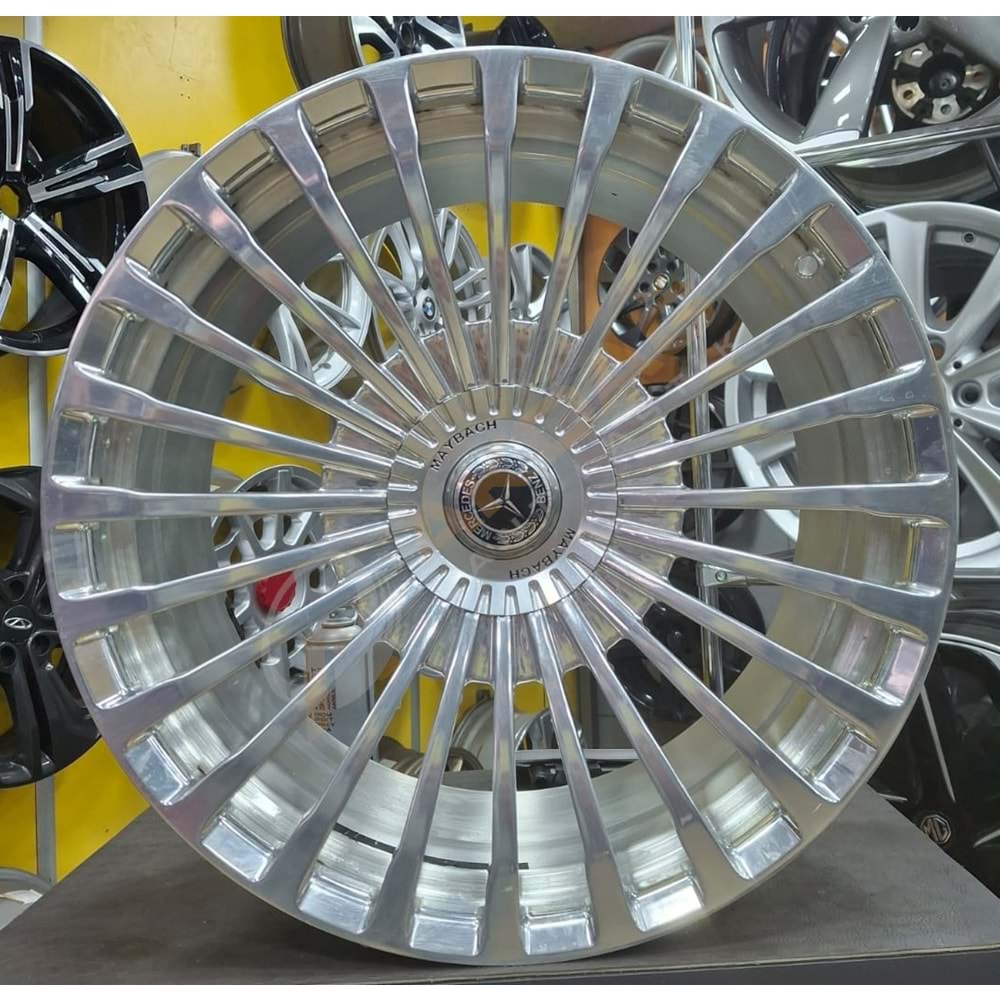 21 ÖN-ARKA SET ÇIKMA JANT 5X112 MERCEDES KROM (KAPAKSIZ)