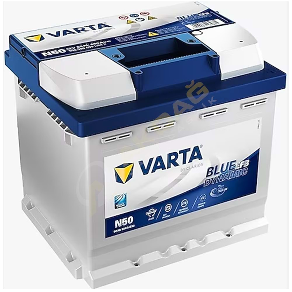 12V 50Ah Varta Akü Blue Dynamic N50 EFB Start-Stop