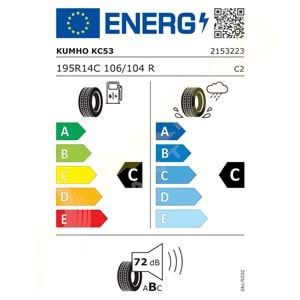 195R 14C KC53 106/104R 8PR KUMHO