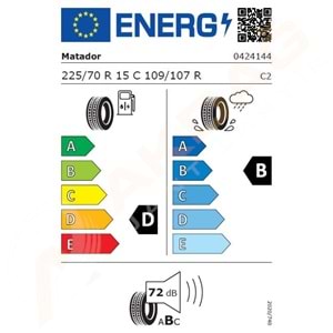 225/70/15C MPS300 109/107R 6PR MATADOR