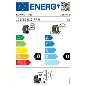 175/60/13 77H TA21 M+S* (KAR ARMALI) KUMHO