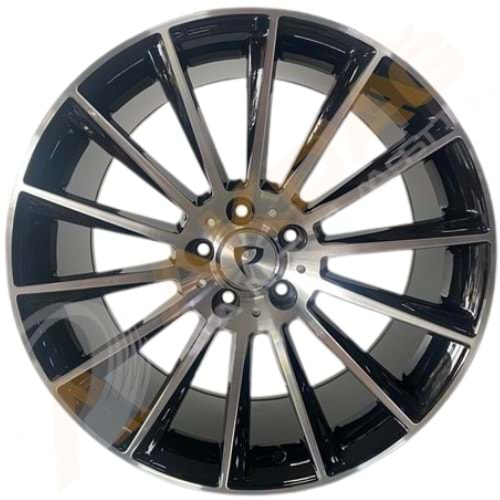 17x7.5 JANT RC 1017 5X112 ET35 66.6 BLACK DIAMOND