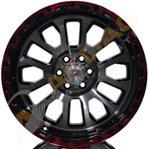 18X9,5 JANT BK 3S185 6X114,3 ET-10 66,1 RED KAMPANYA