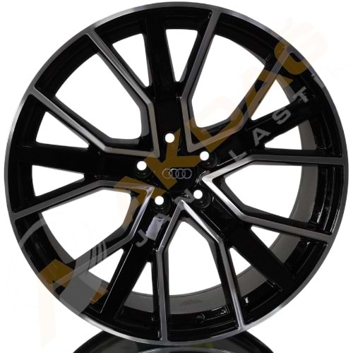 18X8,0 JANT BK 5131 5X112 ET45 66,45 BLACK MACHİNED