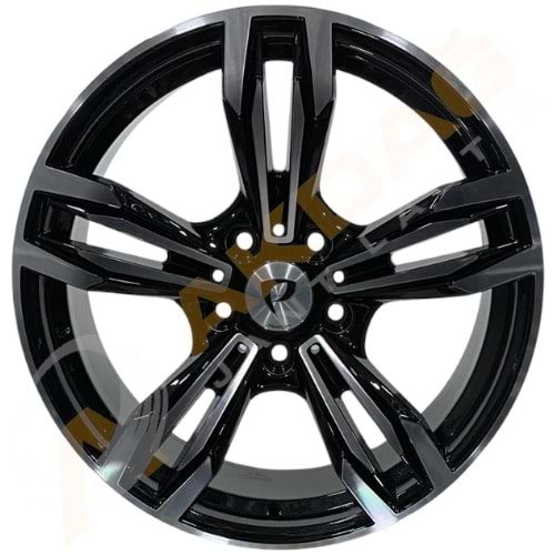 18X8.5 JANT BK 5730 5X120 ET30-72.56-BLACK DIAMOND