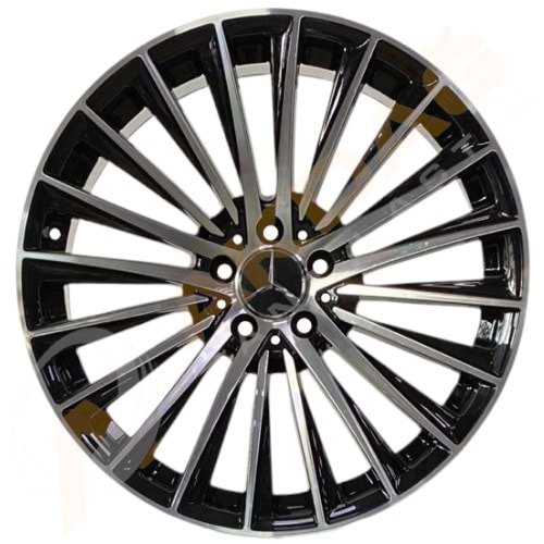 17X7,5 JANT BK 5909 5X112 ET45 66,6 BLACK MACHINED