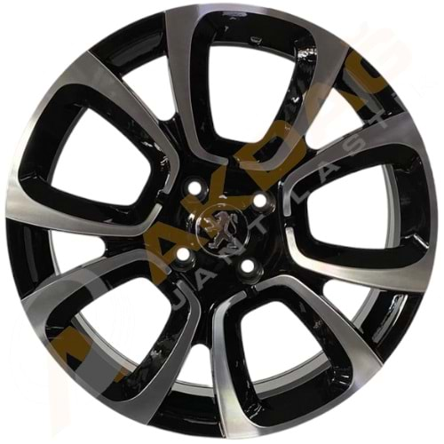 17X7,0 JANT BK 5850 4X108 ET25 65,1 BLACK MACHİNED