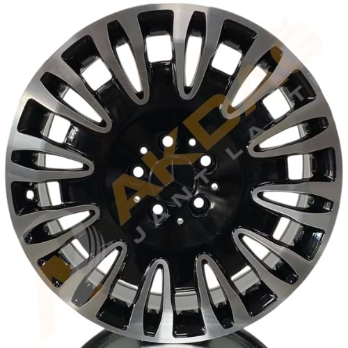 18X8,0 JANT F 7727 5X112 ET45 66,6 BLACK DİAMOND