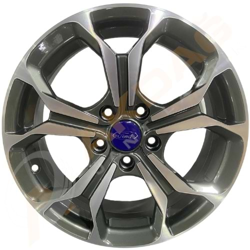 16X6,5 JANT KM DY 1576 5X108 ET40 63,4 GUN METAL DİAMOND