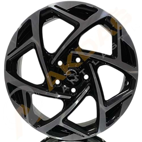 18X8,0 JANT RC 172 5X120 ET45 67,1 BLACK DİAMOND