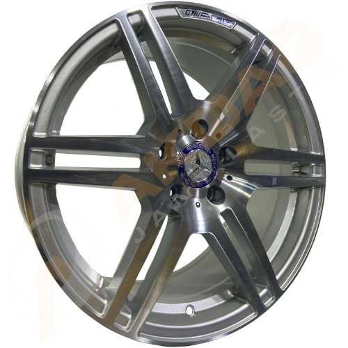 18X8,5 JANT BK 3S1244 5X112 ET48-66,56 SILVER MERCEDES