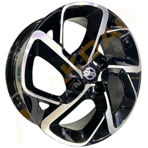 16X7 JANT BK 5714 4X108 ET25-65,1 BLACK MACHINED XL