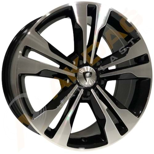 17X7,5 JANT BK 754 5X112 ET45 66,6 BLACK MACHİNED