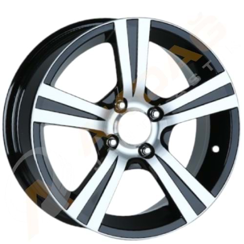 15X6,5 JANT FD 506 4X100 ET35 67.1 BLACK DIAMOND