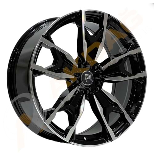 20X9,5 JANT BKY 0204 5X112 ET40-66,6 BLACK MACHINED