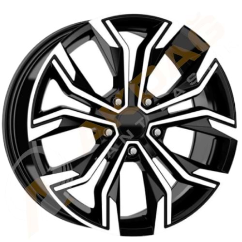 16X6.5 JANT EMR W 7618 4X100 ET35 67,1 BLACK DİAMOND