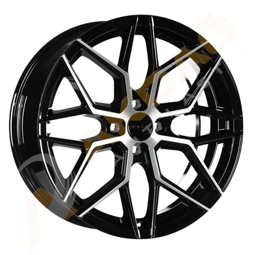 17X7 JANT ARC M02 4X108 ET35 63,4 BLACK DİAMOND