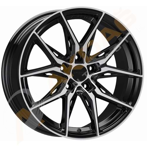 17X7,5 JANT ARC G693 5X115 ET35-70,2 BLACK DİAMOND MARSEİLLE