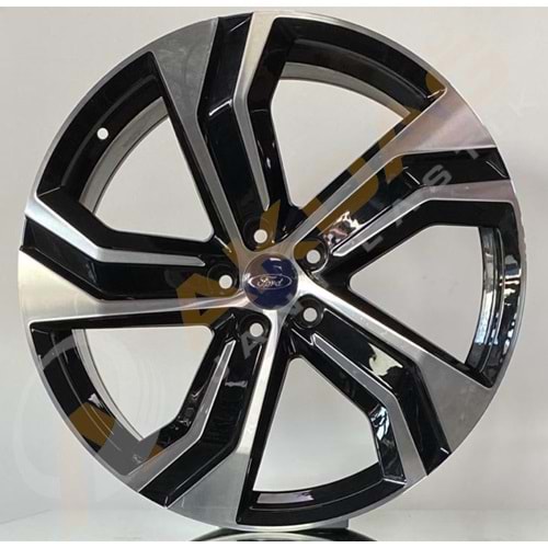 18X8 JANT BKY 0143 5X108 ET45-67,1 BLACK MACHİNED